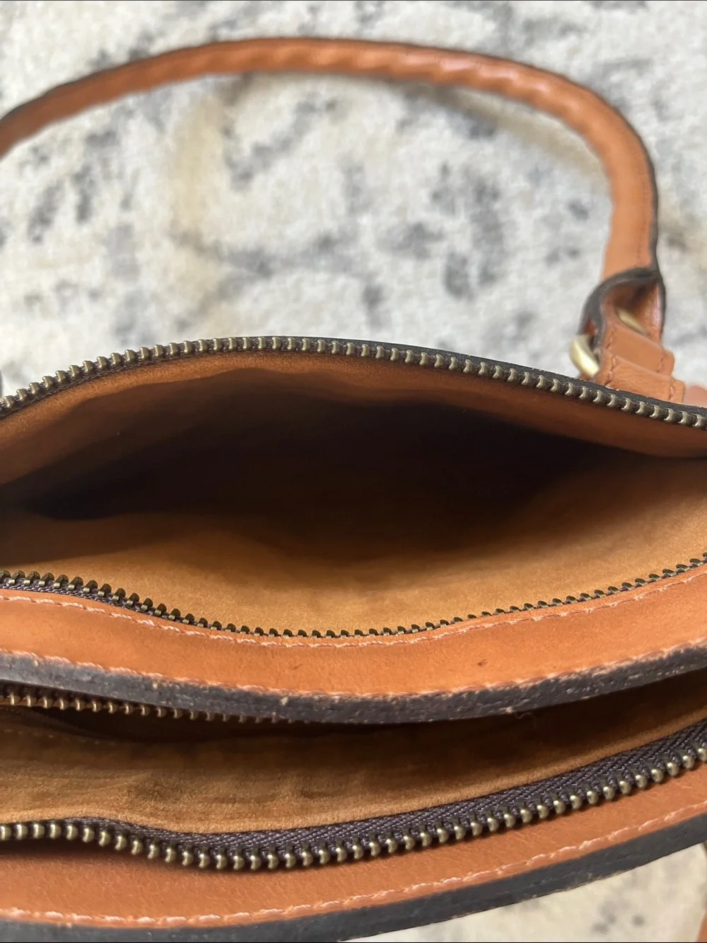 Patricia Nash Calvi Heritage Tan Leather Top-Handle Satchel